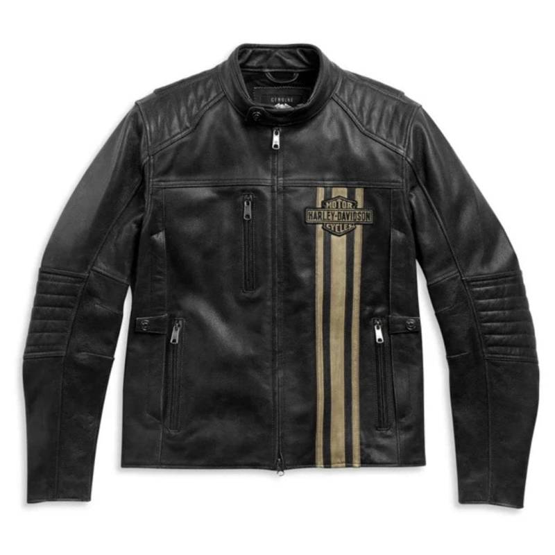 Men's H-D Triple Vent Passing Link Ii Leather Jacket Men's H-D Triple Vent Passing Link Ii Leather Jacket von ManaalStudio