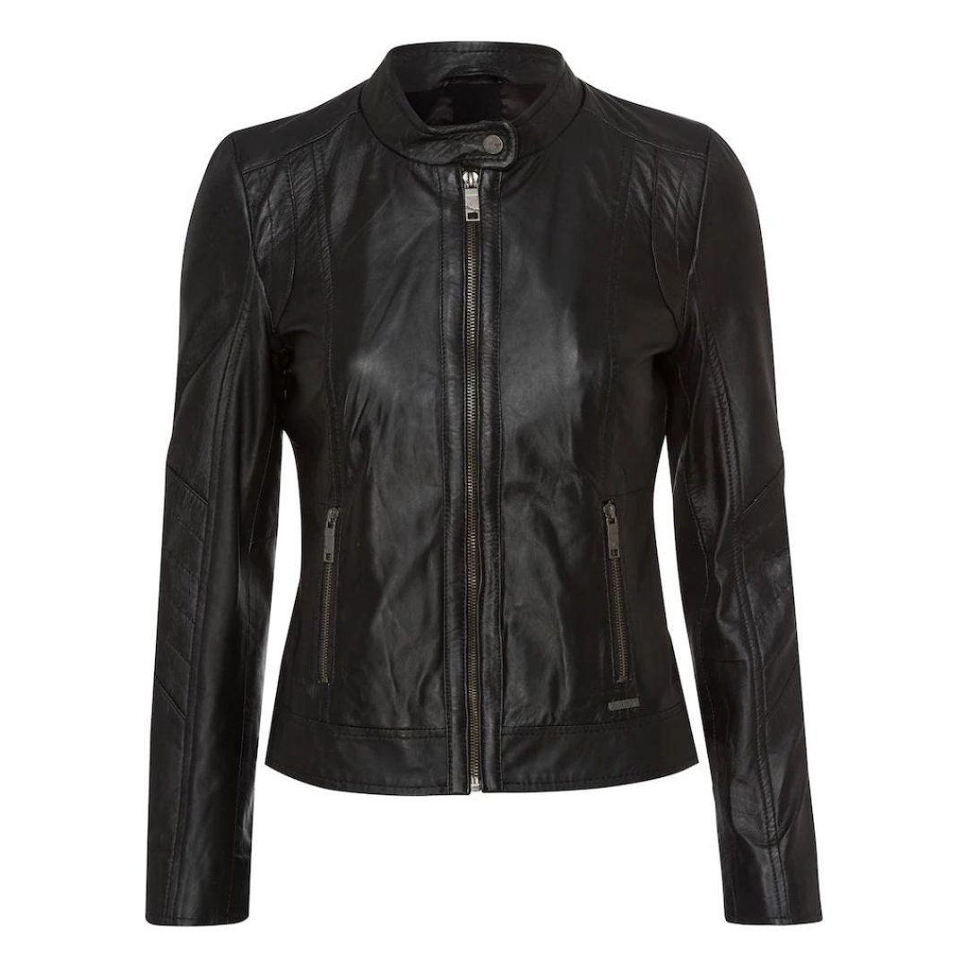 Women's Luxurious Sheepskin Leather Jacket With Edgy Detailing. Jacket Women's Luxurious Sheepskin Leather Jacket With Edgy Detailing. Jacket von ManaalStudio