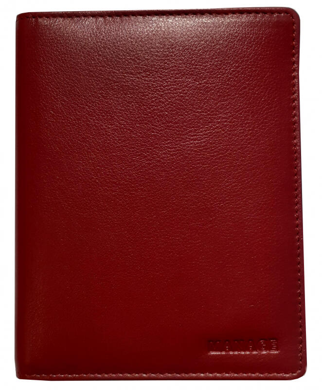 Manage - Manage City Hülle für Reisepass echt Leder rot Rot von Manage