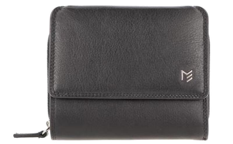 Manage - Manage Quattro RV-Börse mit RFID-Schutz echt italienisches Rindleder schwarz Schwarz von Manage