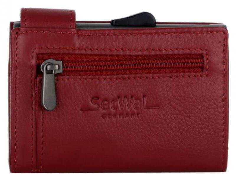 Manage - Secwal1 Kartenetui RV RFID echt Leder rot Rot von Manage