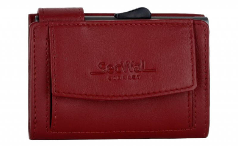 Manage - Secwal2 Kartenetui Geldbeutel RFID Leder rot Rot von Manage