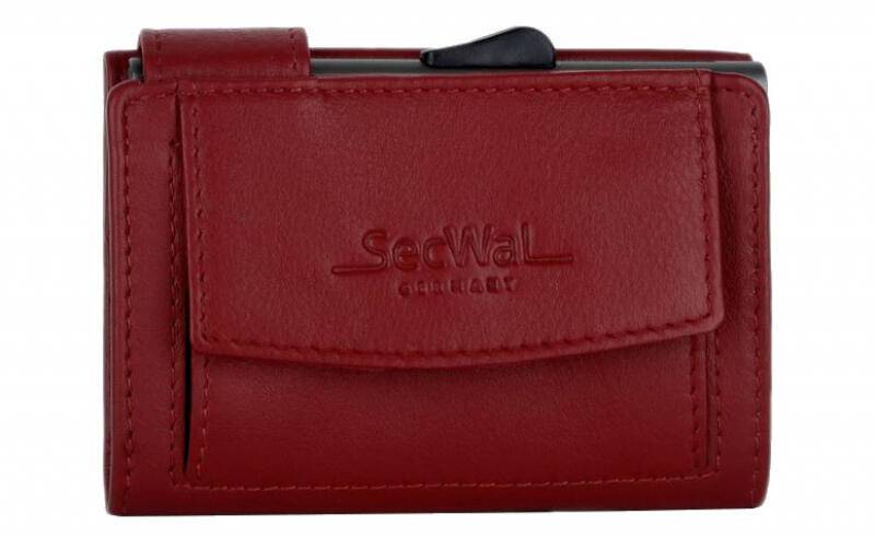 Manage - Secwal2 Kartenetui Geldbeutel RFID Leder rot Rot von Manage