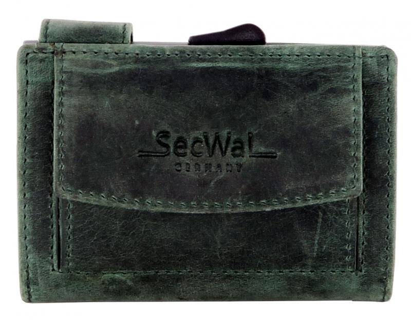 Manage - Secwal2 Kartenetui Hunter Geldbeutel RFID Leder grün Grün von Manage