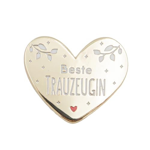 Manahia Emaille-Anstecknadel Geschenk Trauzeugin - Beste Trauzeugin - Schmuck - Hochzeitsankündigung - Anfrage Zukünftige Trauzeugin - Anstecknadel, Brosche Trauzeugin, Junggesellinnenabschied von Manahia