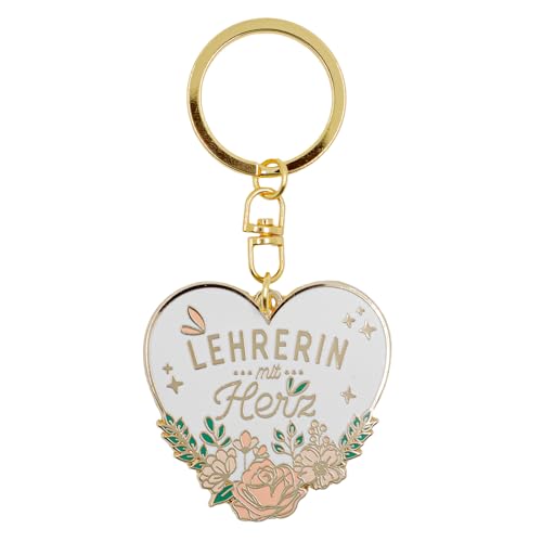 Manahia Schlüsselanhänger - Lehrerin mit Herz - Geschenk Anhänger - Beste Lehrerin, Abschiedsgeschenk Lehrerin - Danke Geschenk Schule - abschluss Geschenk Lehrerin von Manahia