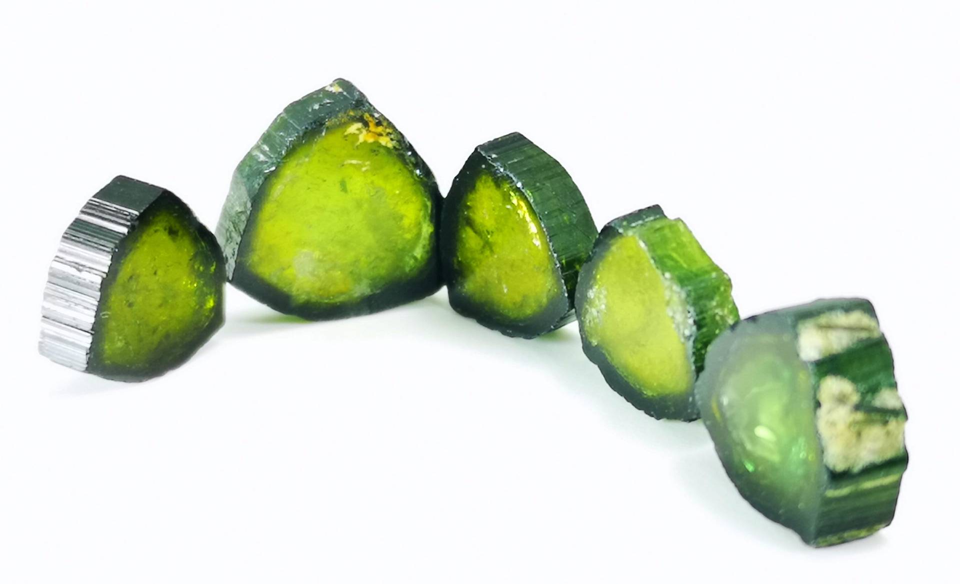 18.50 Cts Atemberaubende Natürliche Grüne & Schwarze Turmalin Scheiben @ Afghanistan 18.50 Cts Atemberaubende Natürliche Grüne & Schwarze Turmalin Scheiben @ Afghanistan von ManalGems