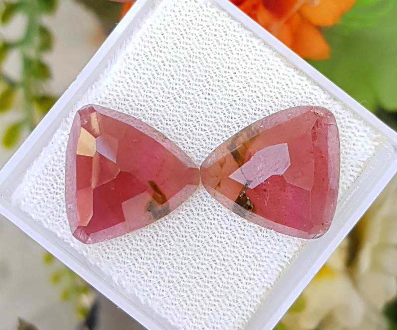 33.15 Cts Natürliche Hervorragende Pinkish Red Turmalin Rose Cut Paar @ Afghanistan 33.15 Cts Natürliche Hervorragende Pinkish Red Turmalin Rose Cut Paar @ Afghanistan von ManalGems
