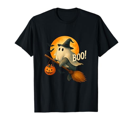 Seekuh Hexenhut Kürbis Halloween Kostüm Boo Damen Kinder T-Shirt von Manatee Lover Halloween Party Clothing Tee