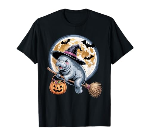 Manatee Hexenhut lustige Sea Kuh Halloween Kostüm Männer T-Shirt Manatee Hexenhut lustige Sea Kuh Halloween Kostüm Männer T-Shirt von Manatee Lovers Lazy Sea Cow Halloween Cool Tee