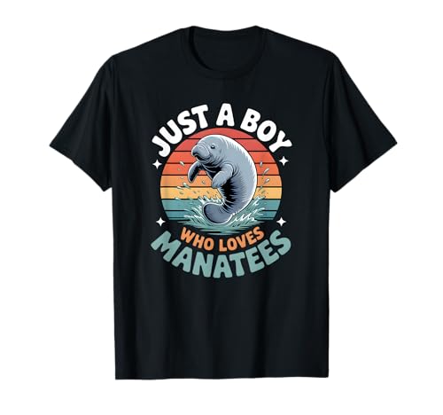 Jungen-Seekuh T-Shirt Jungen-Seekuh T-Shirt von Manatee Shirts & Gifts for Boys