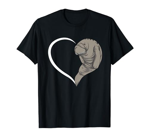 Manatee T-Shirts für Damen Mädchen Kinder Seekuh T-Shirt Herz T-Shirt Manatee T-Shirts für Damen Mädchen Kinder Seekuh T-Shirt Herz T-Shirt von Manatee T Shirt & Tees Co