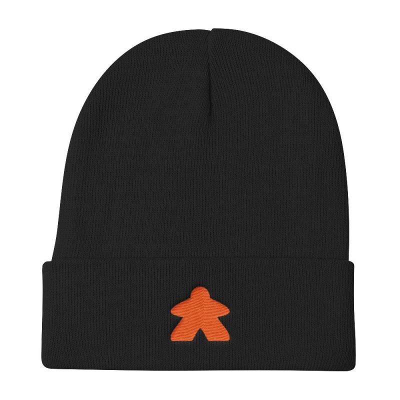 Orange Bestickt Meeple Stricken Mütze ~ Moderne Euro Gamer Zubehör von ManateeGifts