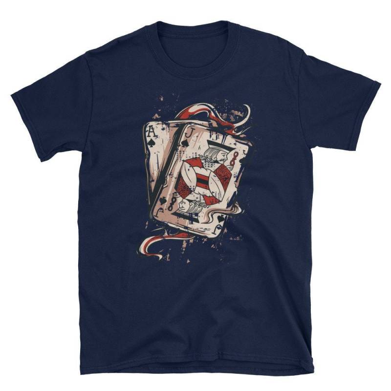 Backjack Poker Hand Für Pokerspieler Und Spieler - 21 Ist. Große Karten Kurzarm Unisex T-Shirt Backjack Poker Hand Für Pokerspieler Und Spieler - 21 Ist. Große Karten Kurzarm Unisex T-Shirt von ManbirdDesign