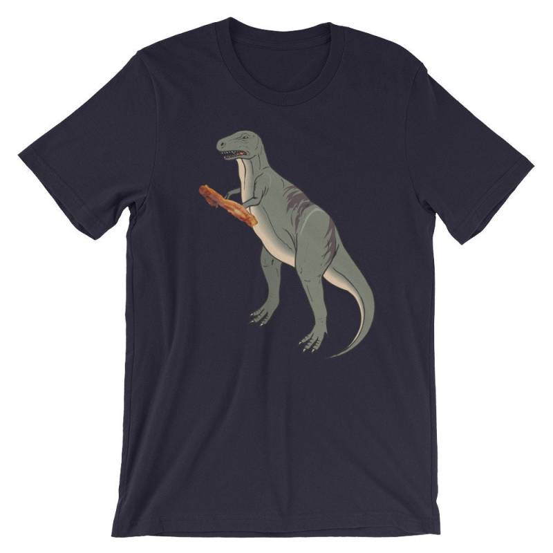 Dinosaurier Speck Kurzarm Unisex T-Shirt von ManbirdDesign