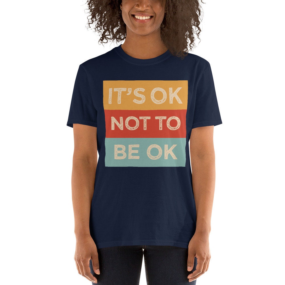 Es Ist Ok, Nicht Sein Ok Spektrum Störung Autismus Unterstützung Aspie Asperger Bewusstsein Kurzarm Unisex T-Shirt von ManbirdDesign