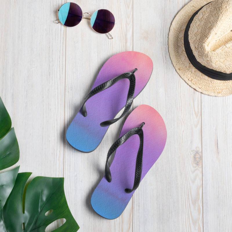 Hippy Boho Watercolor Psychedelic Fun Summery Flip-Flops Für Männer Und Frauen Hippy Boho Watercolor Psychedelic Fun Summery Flip-Flops Für Männer Und Frauen von ManbirdDesign