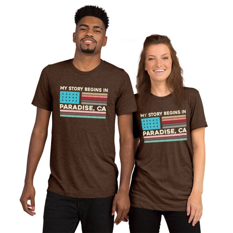 Ich Liebe Paradies Felsen California Geboren, Erhaben in Paradise Ca. Kurzen Ärmel T-Shirt von ManbirdDesign