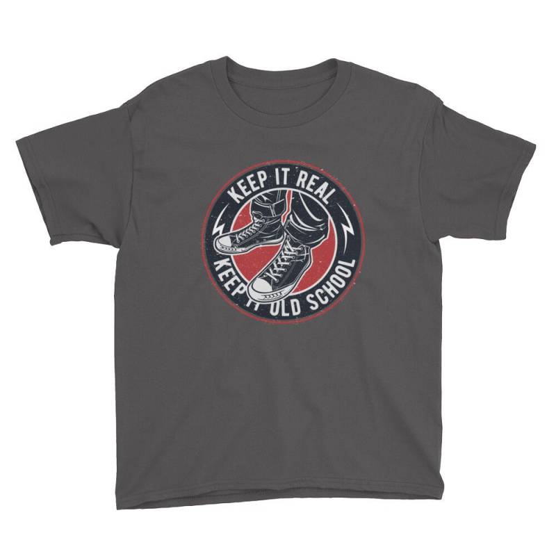 Keep It Real Old School Jugend Kurzarm T-Shirt Keep It Real Old School Jugend Kurzarm T-Shirt von ManbirdDesign