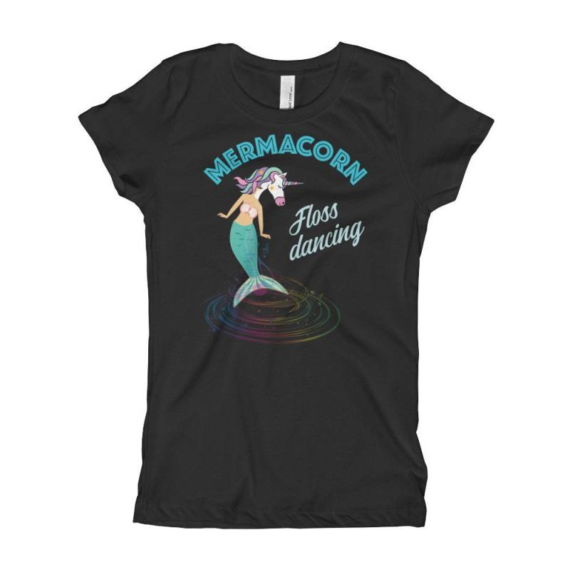 Meerjungfrau-Einhorn Mermacorn Mädchen T-Shirt Für Zahnseide Tanzen Meerjungfrau-Einhorn Mermacorn Mädchen T-Shirt Für Zahnseide Tanzen von ManbirdDesign