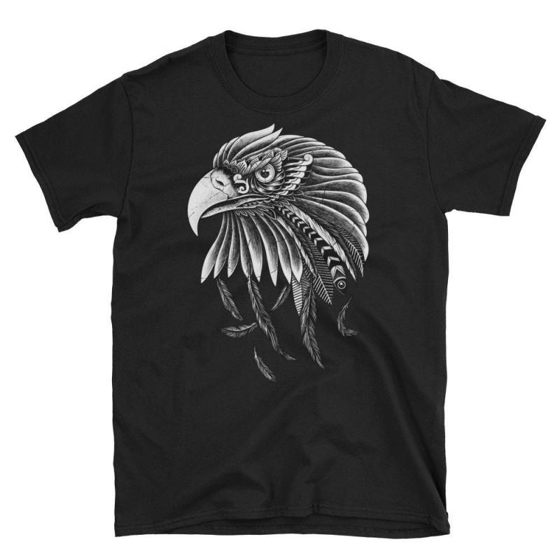 Mehndi Style Tuschezeichnung Vogelbeobachter, Vogelliebhaber Oder Raptor, Greifvögel, Adlerfans Kurzarm Unisex T-Shirt Mehndi Style Tuschezeichnung Vogelbeobachter, Vogelliebhaber Oder Raptor, Greifvögel, Adlerfans Kurzarm Unisex T-Shirt von ManbirdDesign