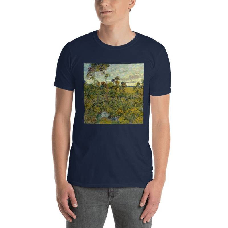 Sonnenuntergang Am Montmajour Kurzarm Unisex T-Shirt Sonnenuntergang Am Montmajour Kurzarm Unisex T-Shirt von ManbirdDesign