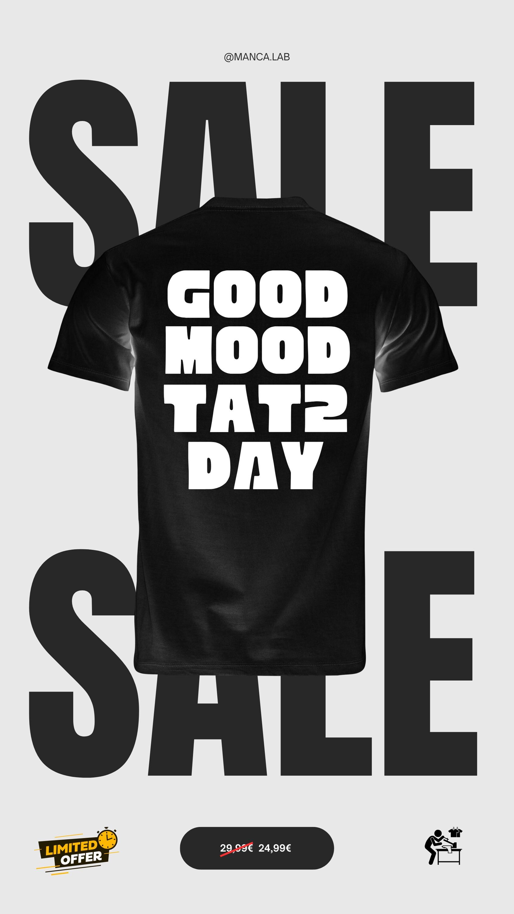 Tattoo Day Mood T-Shirt - Unisex Shirt. Handgedruckt, Hochwertige Qualität, Perfekt Für Tätowierer Oder Deinen Tattoo-Termin Tattoo Day Mood T-Shirt - Unisex Shirt. Handgedruckt, Hochwertige Qualität, Perfekt Für Tätowierer Oder Deinen Tattoo-Termin von MancaLab