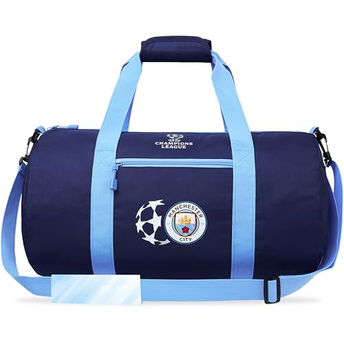 Manchester City F.C. Sporttasche für Herren, Teenager, Fanausrüstung, Kinder, große Sporttasche für Fußball, Sport, Übernachtung, Wochenendtasche von Manchester City FC