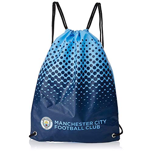 Manchester City FC Fade Turnbeutel mit Club Wappen (Einheitsgröße) (Blau/Marineblau) von Manchester City FC