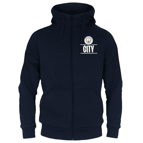Manchester City FC - Herren Fleece-Sweatjacke - Offizielles Merchandise - Geschenk für Fußballfans - M von Manchester City FC