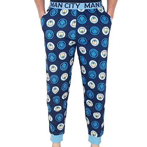Manchester City FC - Herren Schlafanzughose - Offizielles Merchandise - Geschenk für Fußballfans - Marineblau - XL von Manchester City FC