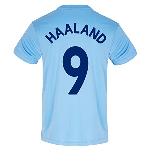 Manchester City FC - Herren Trainingstrikot aus Polyester - Offizielles Merchandise - Geschenk für Fußballfans - Himmelblau - V-Ausschnitt - Aguero 10 - M von Manchester City FC