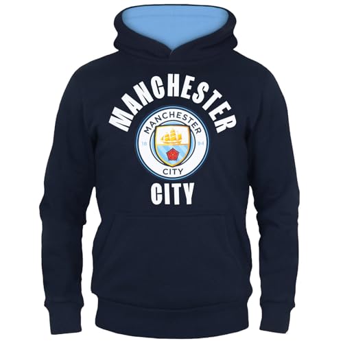 Manchester City FC - Jungen Fleece-Kapuzenpullover mit Grafik-Print - Offizielles Merchandise - Geschenk für Fußballfans - 10-11 Jahre von MANCHESTER CITY