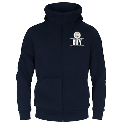 Manchester City FC - Jungen Fleece-Sweatjacke - Offizielles Merchandise - Geschenk für Fußballfans - 8-9 Jahre von Manchester City FC