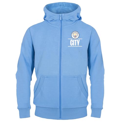 Manchester City FC - Jungen Fleece-Sweatjacke - Offizielles Merchandise - Himmelblau - 6-7 Jahre von Manchester City FC