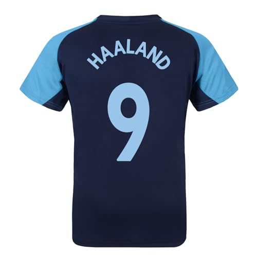 Manchester City FC - Jungen Trainingstrikot - Offizielles Merchandise - Dunkelblau Haaland - 12-13 Jahre von Manchester City FC