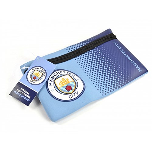 Manchester City FC Offizielle Fußball Fade Design Federmäppchen (Einheitsgröße) (Hell Blau/Blau) von Manchester City FC