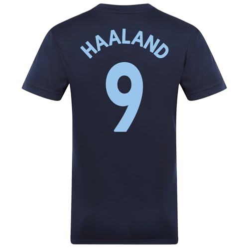 Manchester City FC - Offizielles Herren Trainingstrikot aus Polyester - Dunkelblau Haaland - XL von Manchester City FC