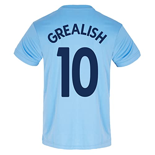 Manchester City FC - Offizielles Herren Trainingstrikot aus Polyester - Himmelblau Grealish 10 - M von Manchester City FC