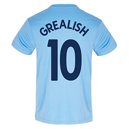 Manchester City FC - Offizielles Herren Trainingstrikot aus Polyester - Himmelblau Grealish 10 - XXL von Manchester City FC