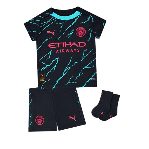 Manchester City Kinder 3. Baby Trikot 2023/24 Saison - Dunkel Marineblau - Größe: 0-3 Monate von Manchester City FC