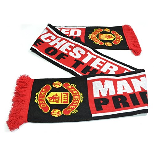 Manchester United FC Unisex Schal Pride Of The North (Einheitsgröße) (Rot/Schwarz) von Manchester City FC