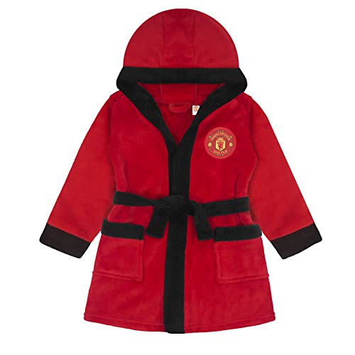 Manchester United - Baby Fleece-Bademantel mit Kapuze - Offizielles Merchandise - Geschenk - 2-3 Jahre von Manchester United FC