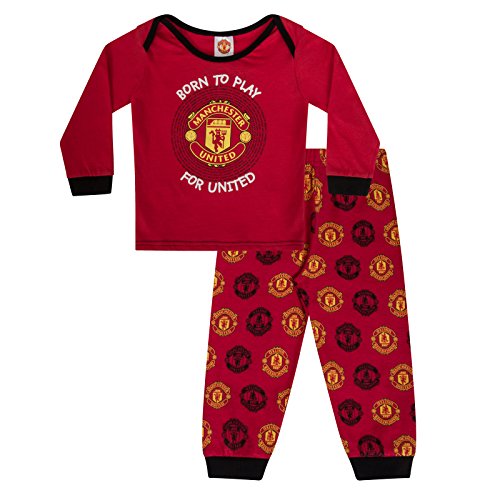 Manchester United FC - Jungen Schlafanzug - Offizielles Merchandise - Geschenk für Fußballfans - 0-3 Monate von Manchester United