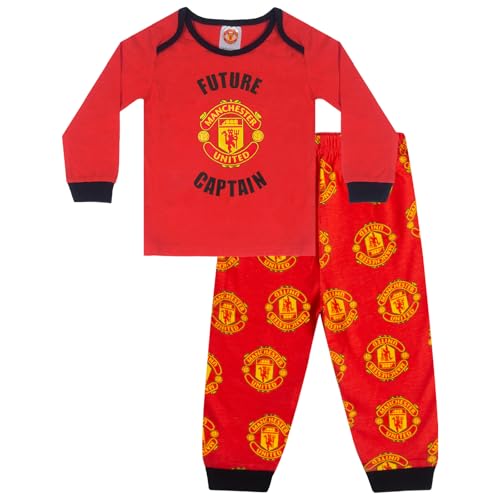 Manchester United FC - Jungen Schlafanzug - Offizielles Merchandise - Geschenk für Fußballfans - 9-12 Monate von Manchester United