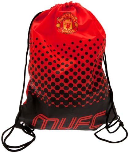 Manchester United MUFC Unisex Kinder Tasche mit Kordelzug, Rot, rot/schwarz von Manchester United F.C.