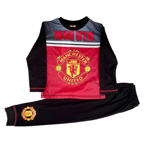 Manchester United Man United Kinder-Schlafanzug/Pyjama-Set, Alter 4-12 Jahre, Schwarz/Mehrfarbig, 104 von Manchester United F.C.