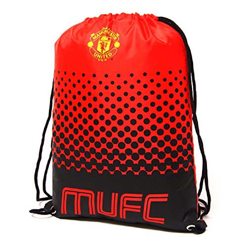 Offizieller Fußball-Merchandise-Sport-Rucksack mit verstellbarem Kordelzug – verschiedene Teams, Manchester United FC, 45 x 34 cm von Manchester United F.C.