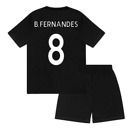 Manchester United FC - Kinder Schlafanzug-Shorty - Offizielles Merchandise - Schwarz Fernandes - 10-11 Jahre von Manchester United FC