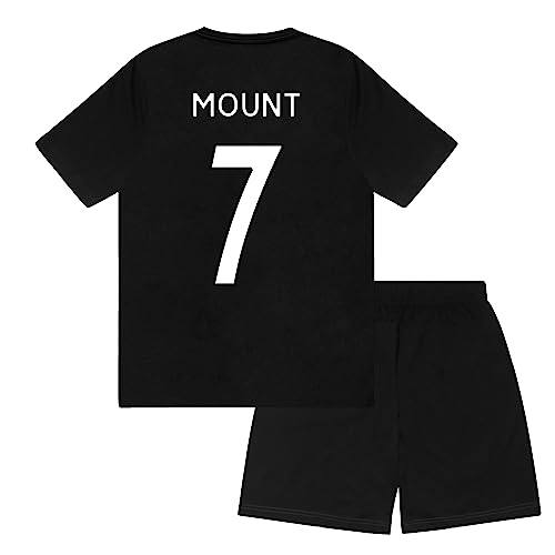 Manchester United FC - Kinder Schlafanzug-Shorty - Offizielles Merchandise - Schwarz Mount - 6-7 Jahre von Manchester United FC